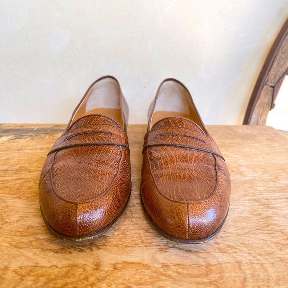 GUCCI Beautiful Genuine Crocodile Classic Loafers Womans EU40.5 US10 ITALY - Picture 7 of 15